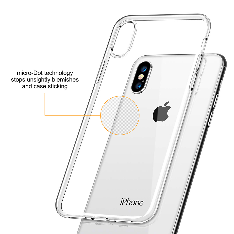 X-Level Flexi Slim Gel Case for Apple iPhone Xs Max - Clear (Gloss Grip)